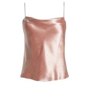 Alice + Olivia Harmon Drapey Silk Tank